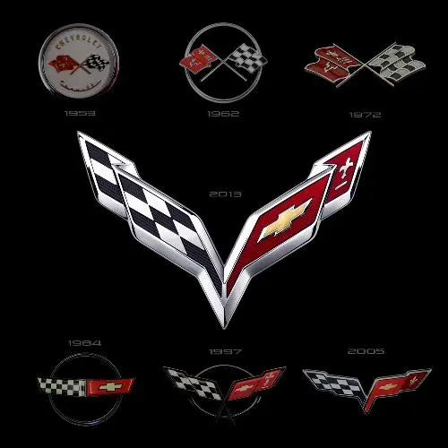 corvette logo collection 1953 2013