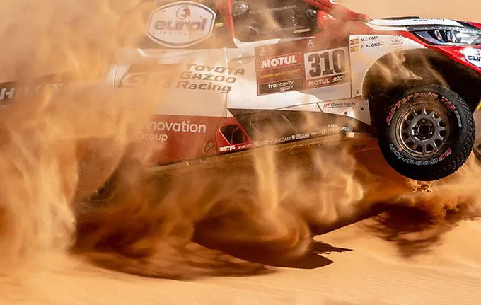 crash fernando alonso dakar rally 2020 splash 2