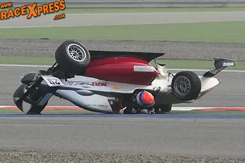 crash sam mrf bahrein crash racexpress 500