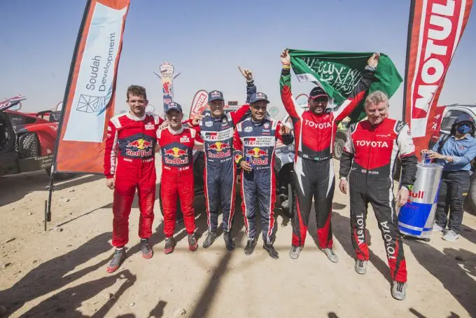 dakar podium auto