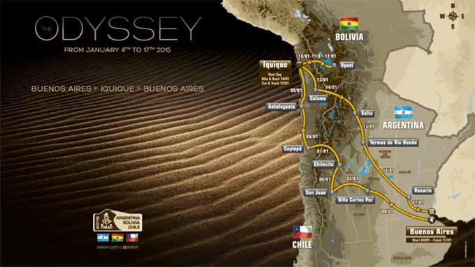 dakar route 2015