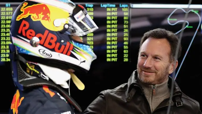 daniel ricciardo en christian horner red bull
