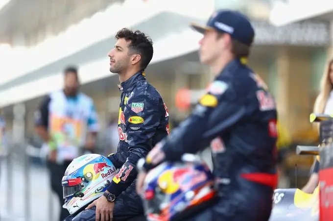 daniel ricciardo en max verstappen