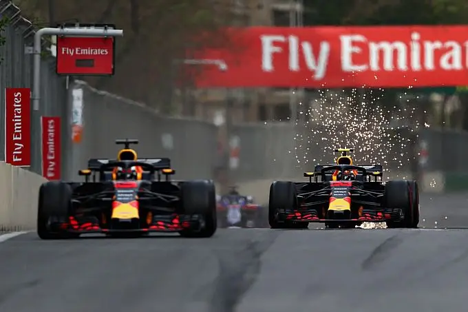 daniel ricciardo en max verstappen