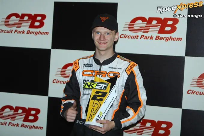 daniel tenback podium nk karting