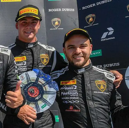danny kroes 2e van rechts podiumlamborghini super trofeo rx