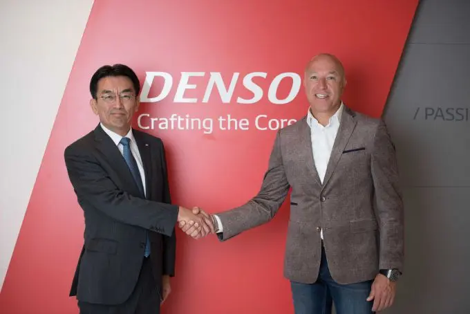 denso int eu hissaki sato president ceo denso international europe welcomes tom coronel as brand ambassador 190826