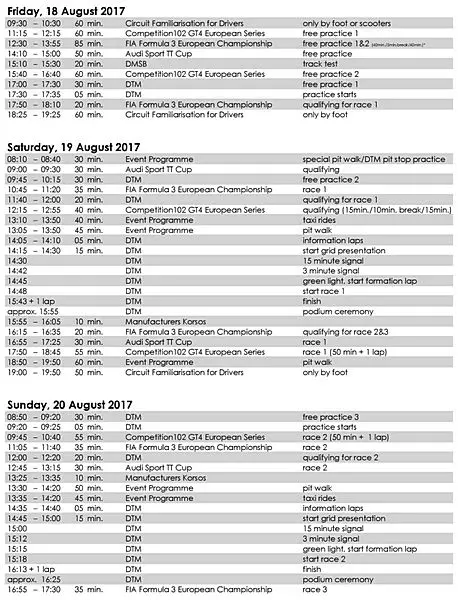 dtm tijdschema zandvoort rx