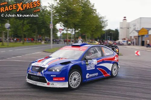 edfo ams09 0589 erik wevers rene kuipers ford focus wrc 06 rallypro amsterdam rallysprint 1