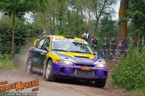 edfo ele09 5408 piet van hoof niels leermakers mitsubishi lancer evo 4 paradigit ele rally