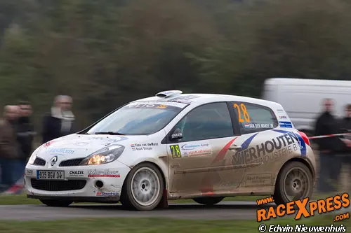 edfo ned09 3514 timo van der marel renault clio r3 nederland rally