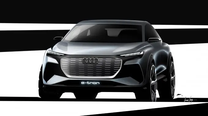 eerste schetsen audi q4 e tron concept 1