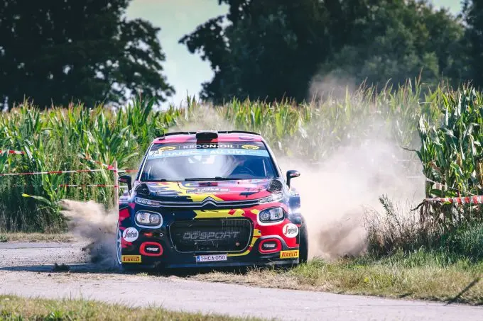 ehr 2022 stephane lefebvre aan de start in de eurol hellendoorn rally 220903