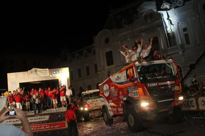 eurol veka man rally team dakar podium