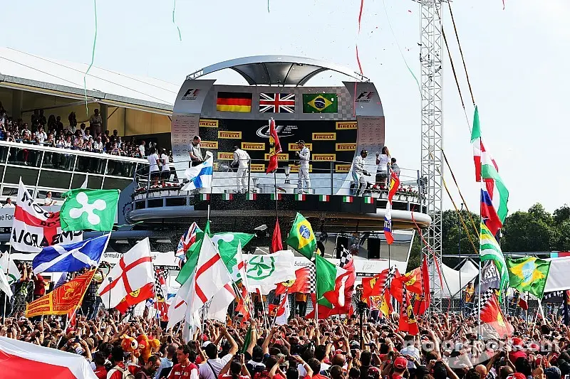 f1 italian gp 2014 podium race winner lewis hamilton mercedes amg f1 second place nico ros