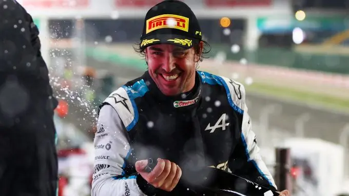 fernando alonso champagne 1