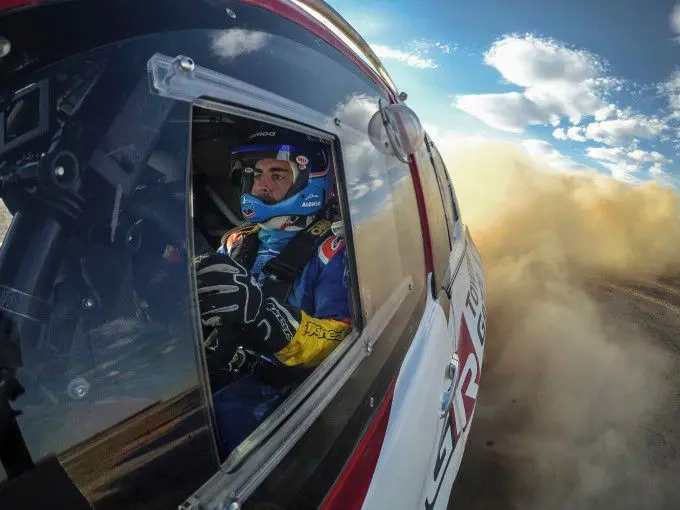 fernando alonso dakar rally factory toyota hilux