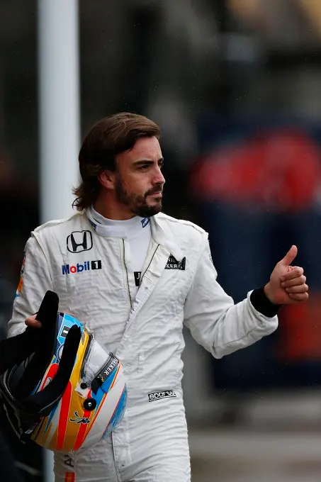 fernando alonso f1 duimpje omhoog