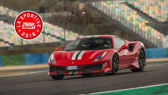 ferrari 488 pista wint motorsport ysportauto van het jaary award