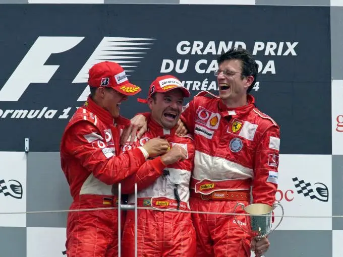 ferrari michael schumacher en rubens barrichello