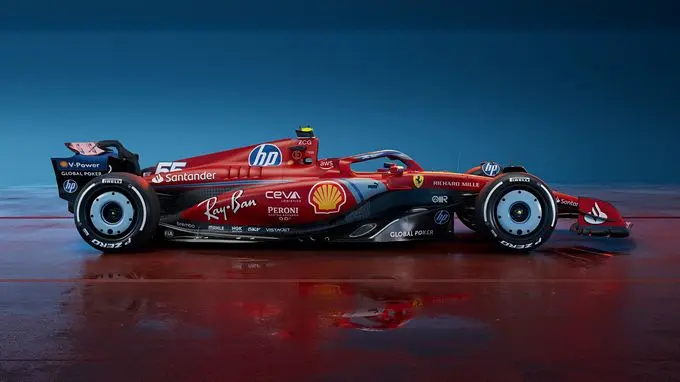 ferrari sf24 azul side 1