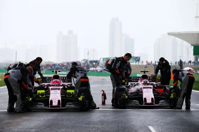 force india china pre start