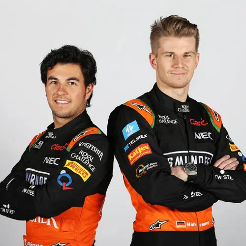 force india f1 sergio perez en nico hulkenberg