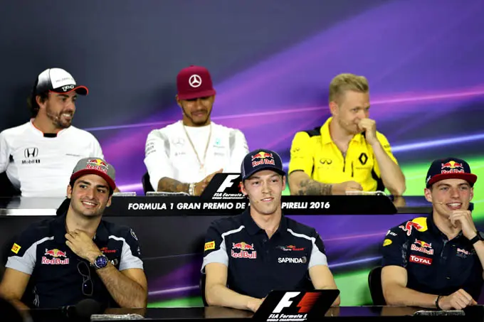formula 1 drivers pressconference barcelona rx
