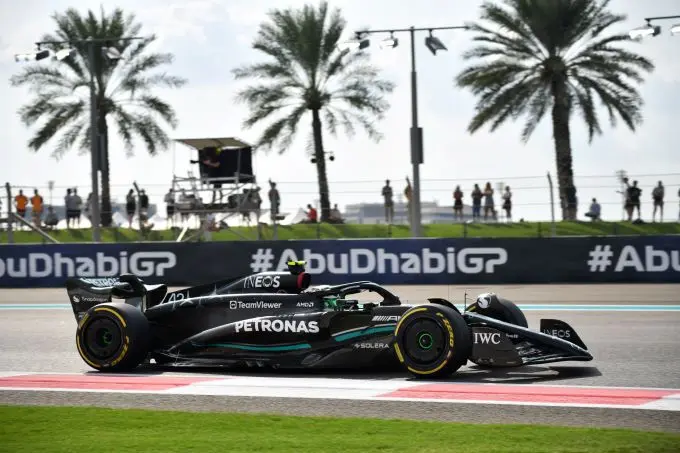 frederik vesti mercedes w14 abu dhabi m408515