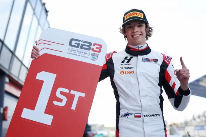 gb3 2 the polish driver celebrates his fourth win of the year