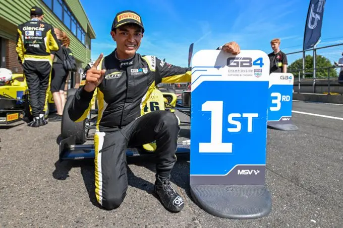 gb4 1 bansal celebrates his second win of the season