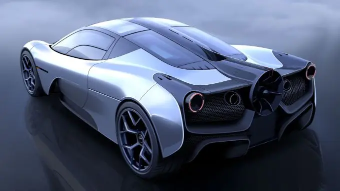 gordon murray t50 artist impression achterzijde