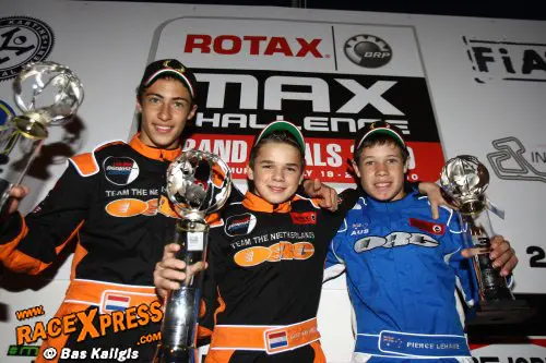 grand finals italia podium rotax max junior rx 500