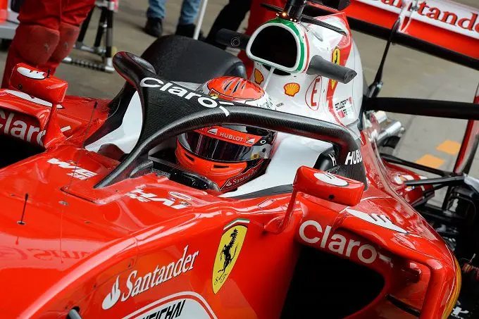 halo test ferari raikkonen