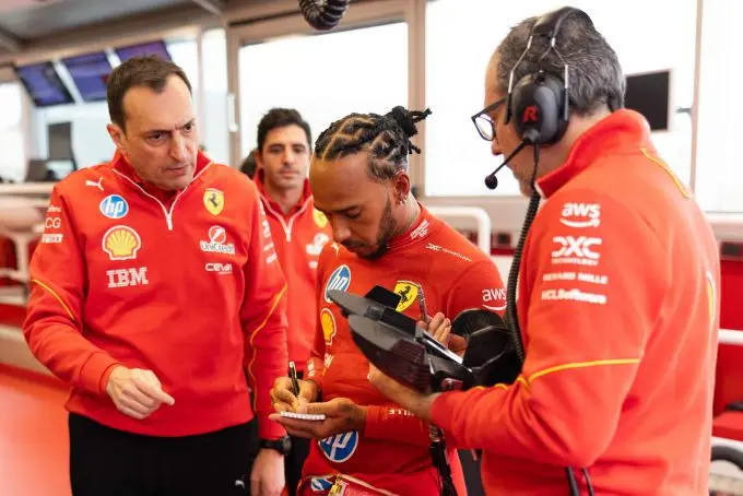 hamilton ferrari fiorano 2
