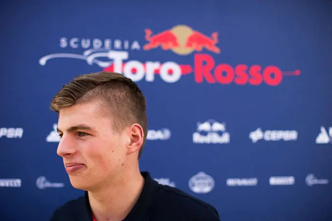 haute coiffure max verstappen formule 1 toro rosso