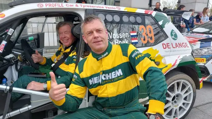 helichem rally team henk vossen links en navigator radboud van hoek kijken uit naar hun deelname aan de 59e ele rally 240517