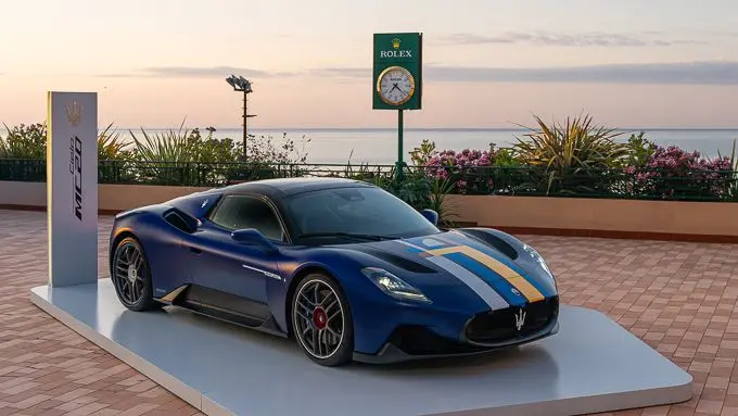 hero maserati mc20 cielo less is more rolex monte carlo masters 2025