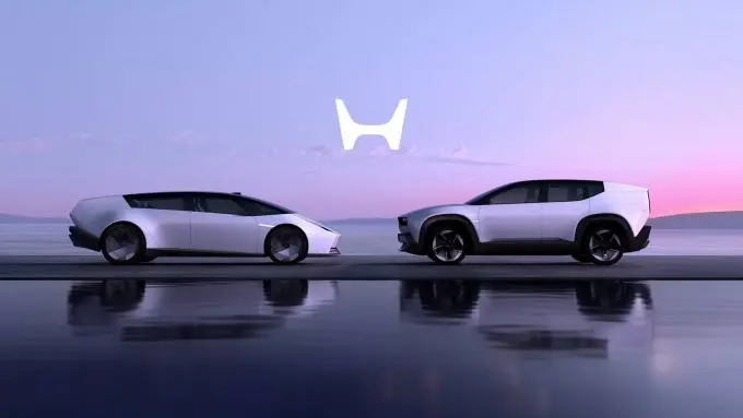 honda 0 saloon and honda 0 suv prototypes