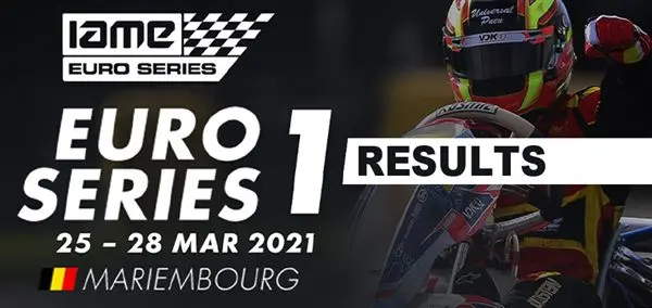iame euro results race 1 mariembourg