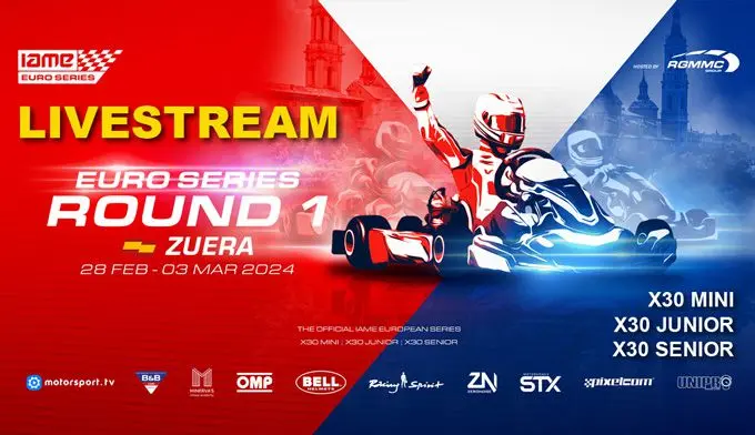 iame euro series rd 1 2024 livestream