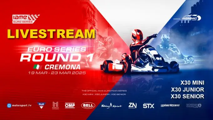 iame euro series rd 1 2025 livestream