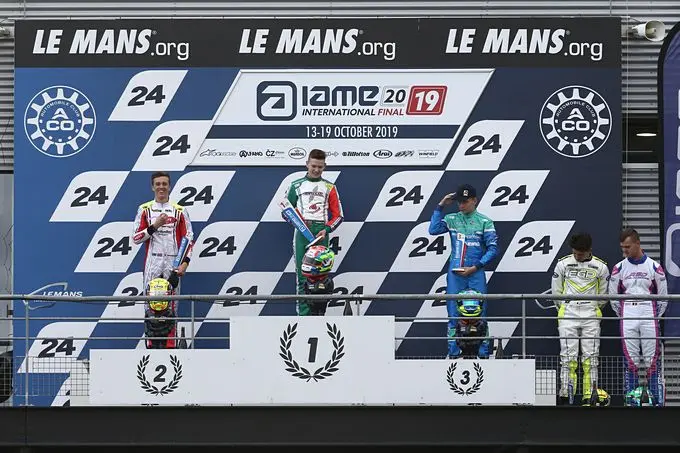 iame international final le mans podium x30 senior rx680 7101