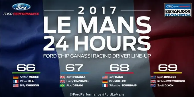 infographic ford 2017 le mans drivers