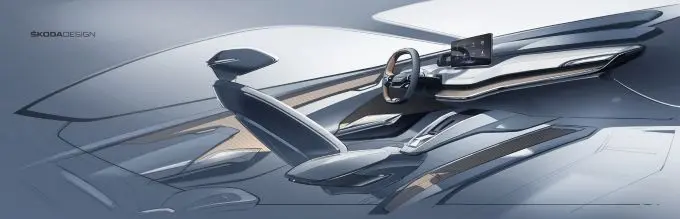 innovatief interieurconcept voor skoda vision iv
