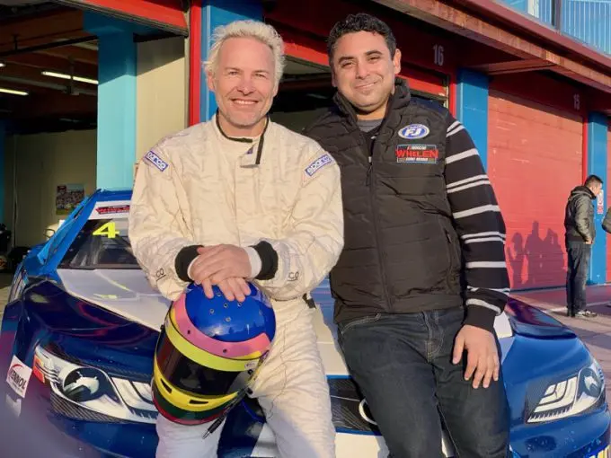 jacques villeneuve en alain lord munir teamowner go fas racing