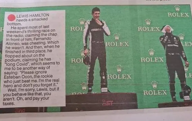 jeremy clarkson on hamilton