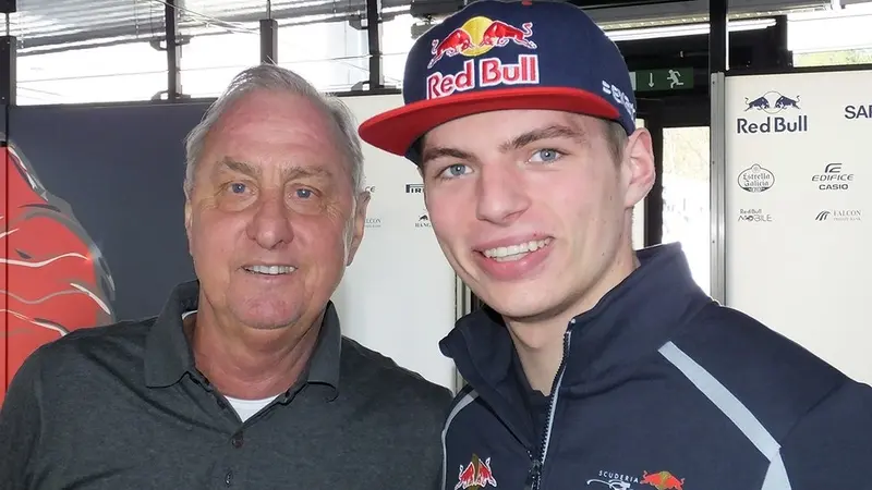 johan cruyff en max verstappen