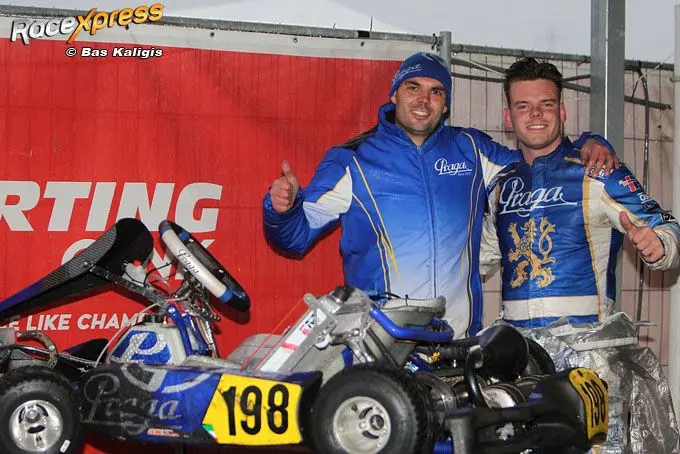 jordy verhagen met team ricardo oude weernink blij met podium