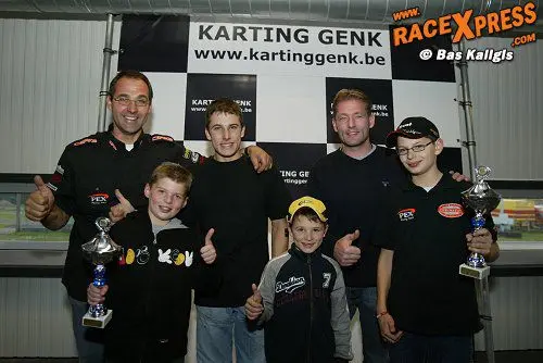 jos verstappen en richard pex en kids podium 2006